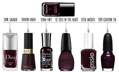 chanel polish dupes|chanel's vamp nail polish.